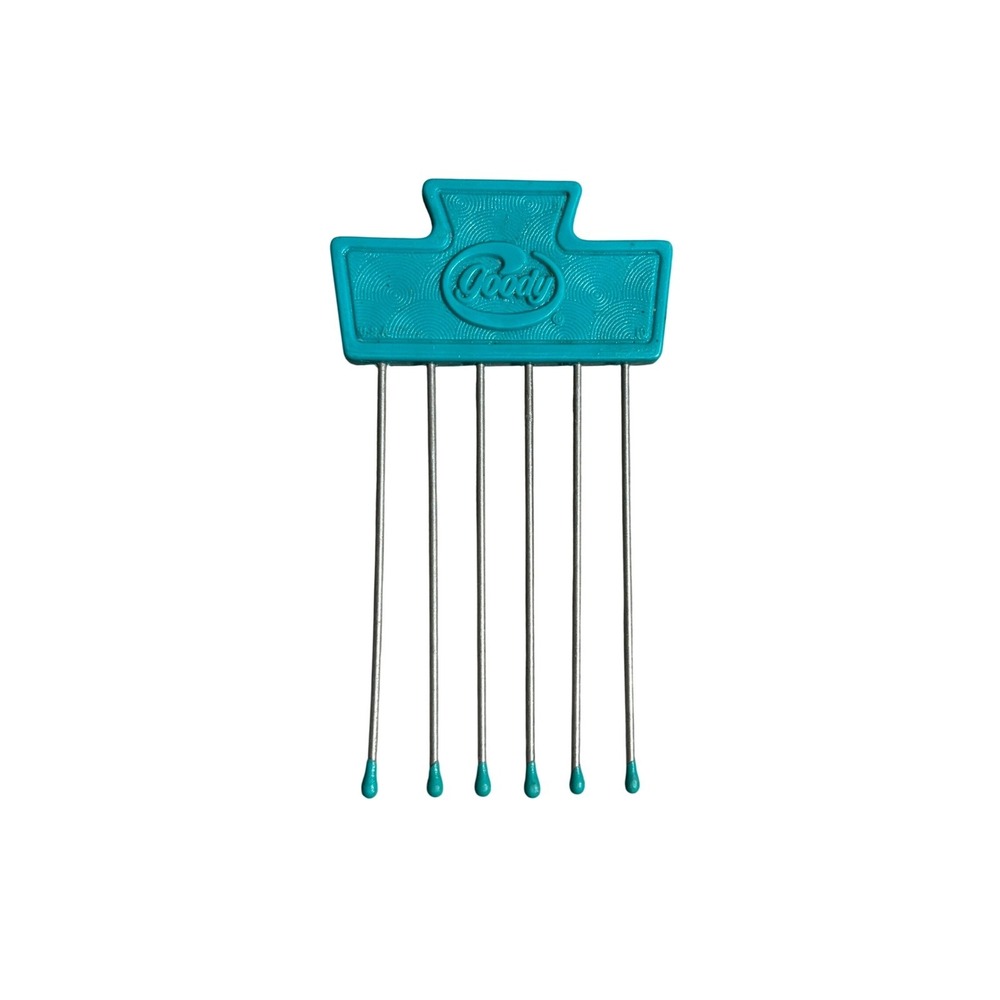Vintage Goody Hair Pick Teal Metal Tines Volumizing Lift Comb Retro Styling Tool